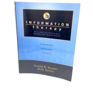 Vintage information therapy medical service book .